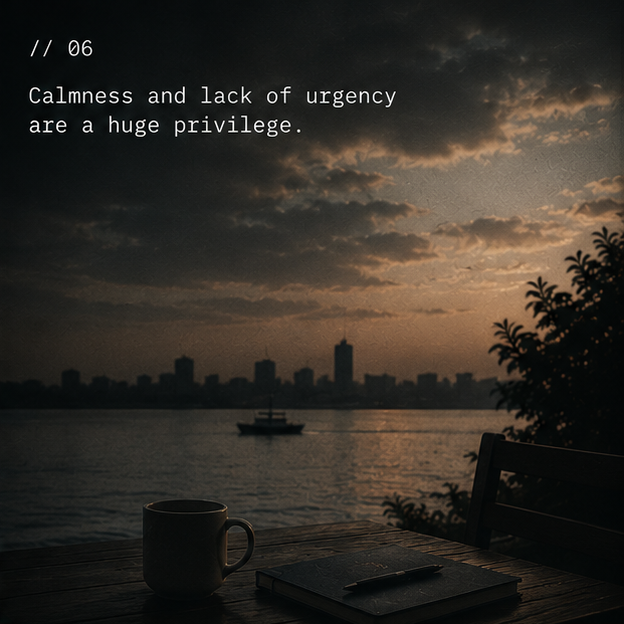 Calmness Is a Form of Wealth